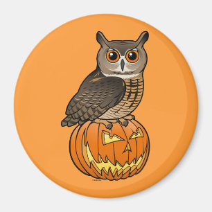 Halloween Eurasian Eagle Owl Magnet