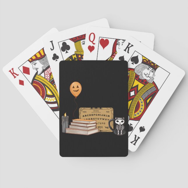halloween eve redbubble playing cards (Back)