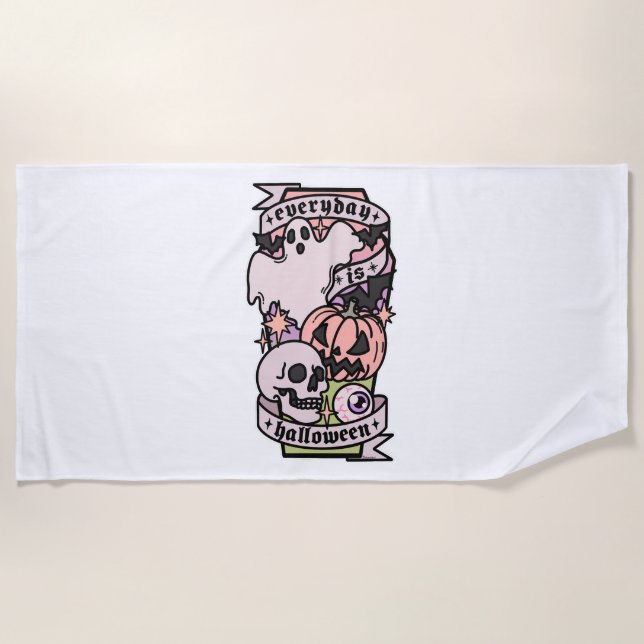 Halloween Everyday Beach Towel (Front)