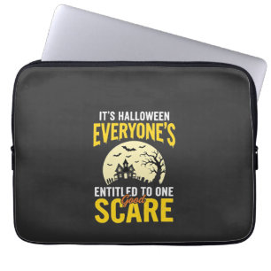 Halloween Everyone Entitled One Scare Design_1 Laptop Sleeve