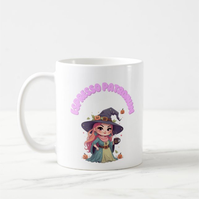 Halloween expresso patronum Mug 11 oz – Cute Spook (Gauche)