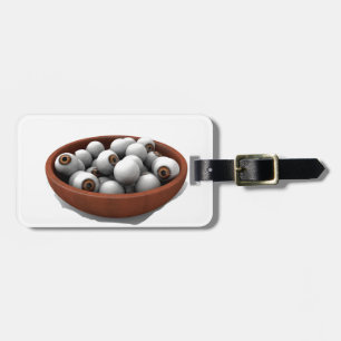 halloween eyeballs luggage tag