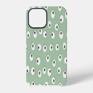 Halloween eyes, hand-drawn seamless pattern. iPhone 12 case