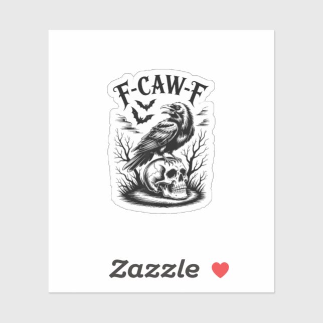 Halloween F-Caw-F Bird Crow Women Men Trendy Casua (Sheet)