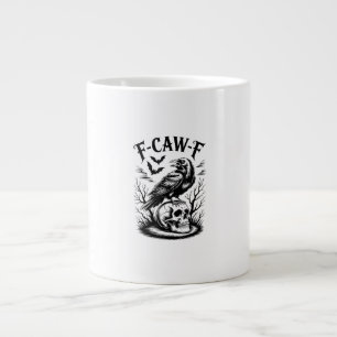 Halloween F-Caw-F Bird Crow Women Men Trendy Casua Large Coffee Mug