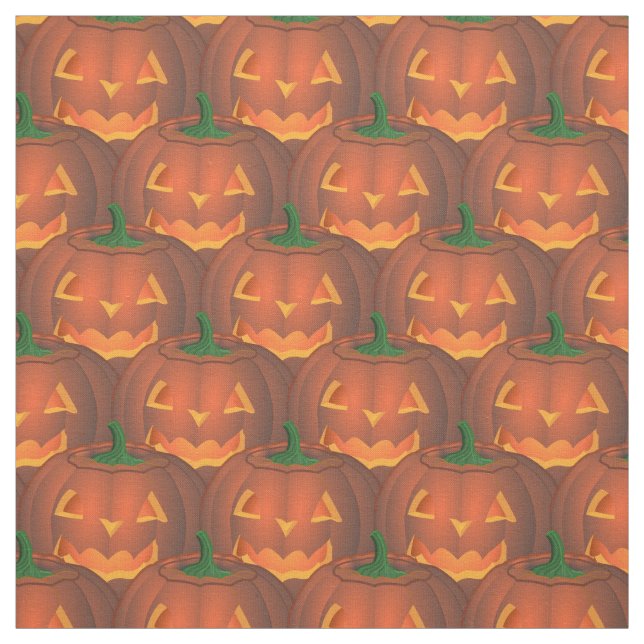 Halloween Fabric Jack-o-Lantern Fabrics Customize (Swatch)