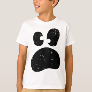 Halloween Face Ghost Funny Silly Ghoul Costume Kid T-Shirt