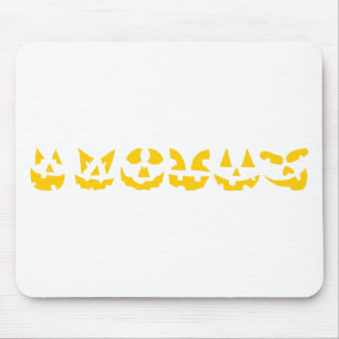 Halloween Faces Mousepad
