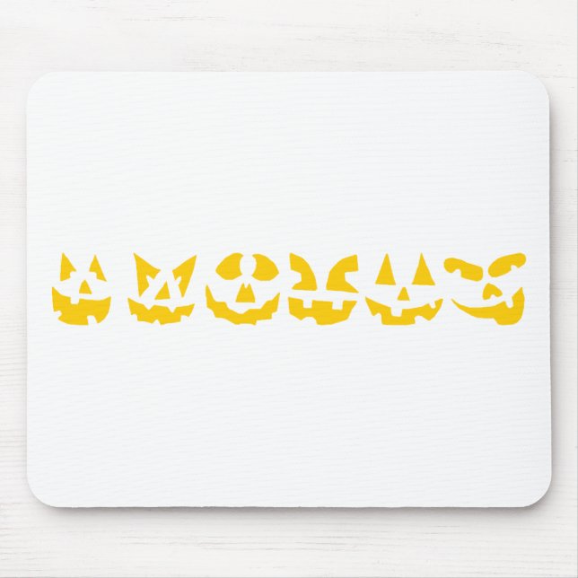 Halloween Faces Mousepad (Front)