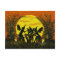 Halloween fairy witches postcard