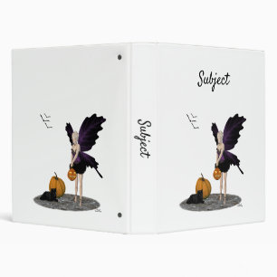 Halloween Fairy With Pumpkins Binder
