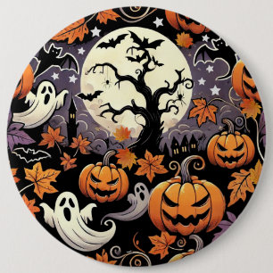 Halloween/Fall/Autumn 6 Inch Round Button