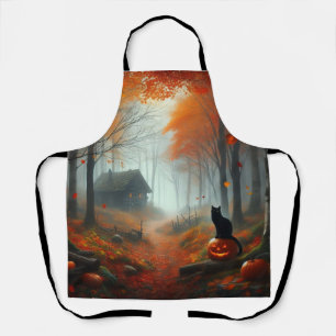 Halloween/Fall/Autumn/pumpkin/cat  Apron