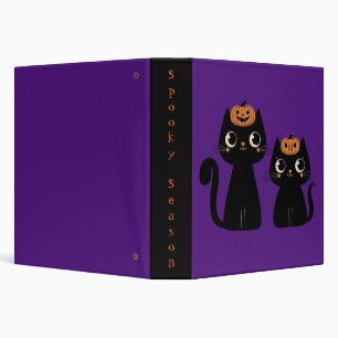 Halloween/Fall/Autumn/pumpkin/cat Binder