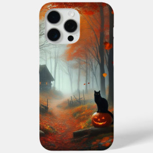 Halloween/Fall/Autumn/pumpkin/cat iPhone 15 Pro Max Case