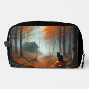 Halloween/Fall/Autumn/pumpkin/cat Dopp Kit