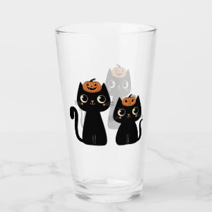 Halloween/Fall/Autumn/pumpkin/cat Glass