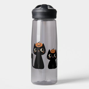 Halloween/Fall/Autumn/pumpkin/cat Water Bottle
