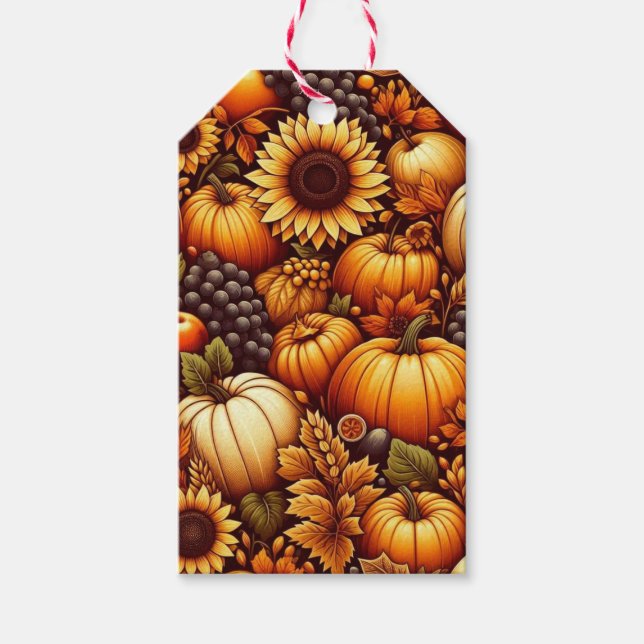 Halloween/Fall/Autumn/pumpkin Gift Tags (Front)
