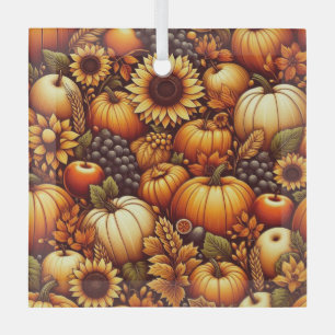 Halloween/Fall/Autumn/pumpkin Glass Ornament