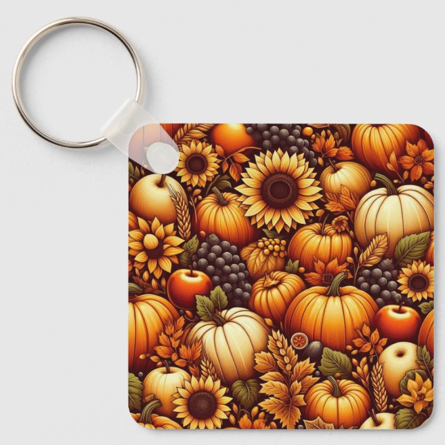 Halloween/Fall/Autumn/pumpkin Keychain (Front)