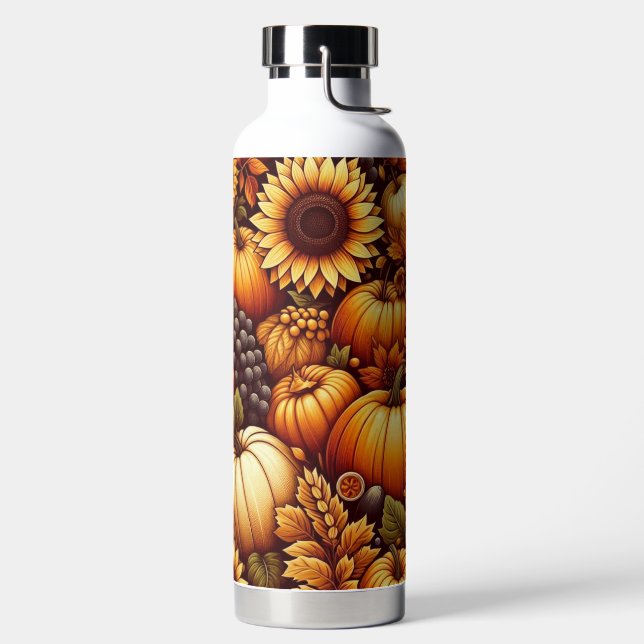 Halloween/Fall/Autumn/pumpkin Water Bottle (Left)