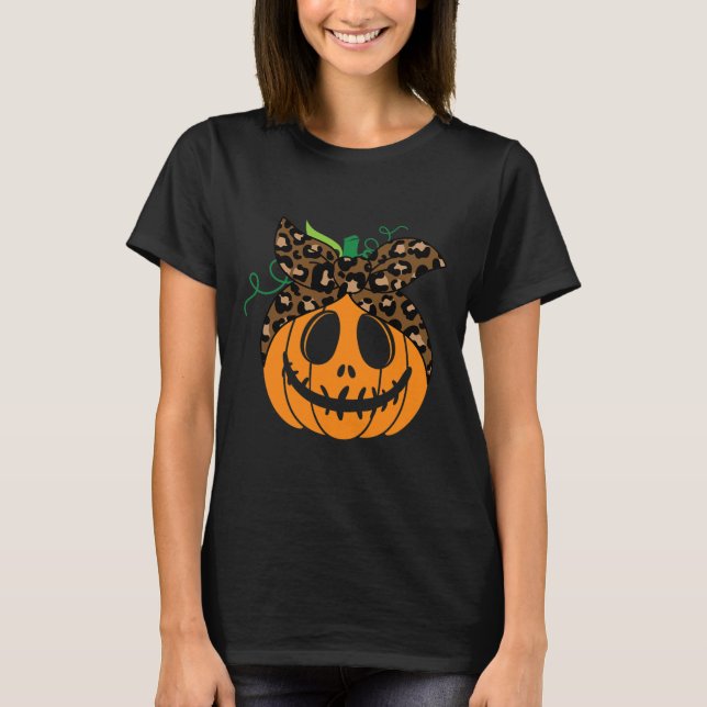 Halloween Fall Cute And Fun Pumpkin  T-Shirt (Front)