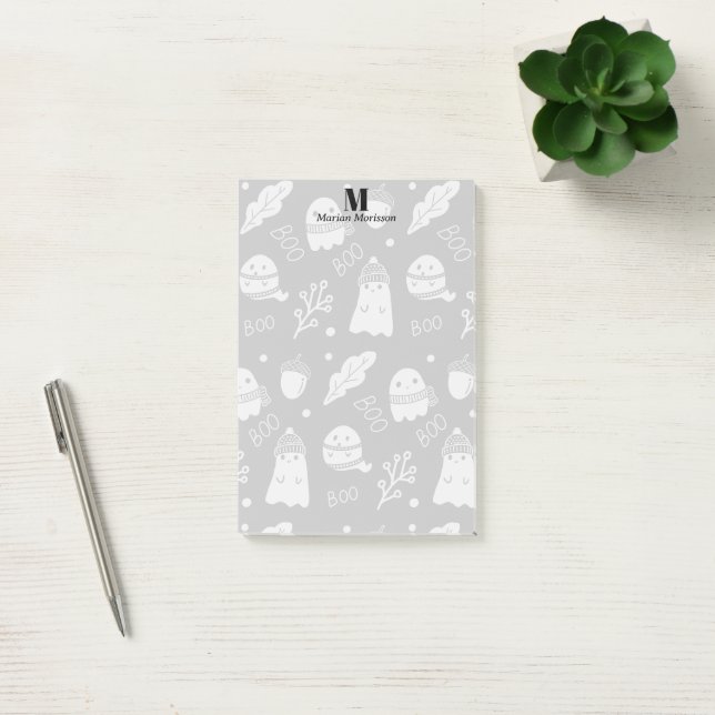 Halloween Fall Cute Spooky Ghosts Post-it Notes (Office)