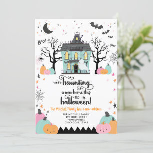 Halloween Fall New Address New Home Announcement