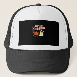 Halloween Fall Tis The Season Costume Women Girls  Trucker Hat