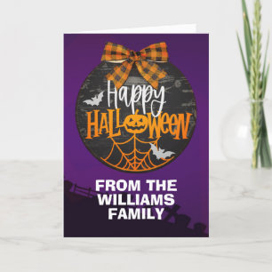Halloween family card