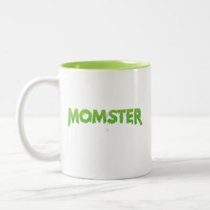Halloween Family Couple Matching Funny Mom Momster Two-Tone Coffee Mug