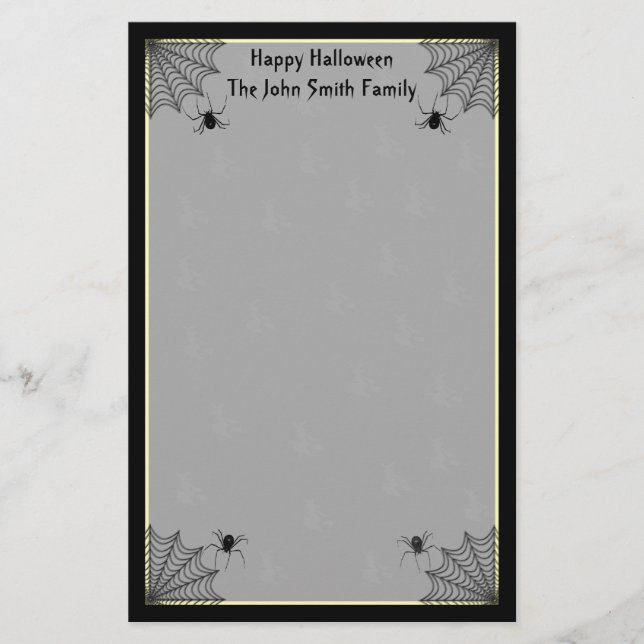 Halloween Family Stationery (Front)
