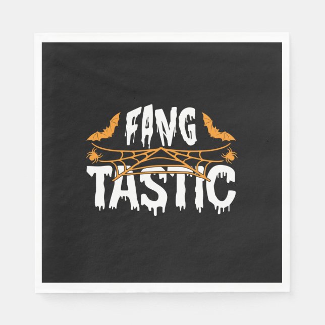 Halloween Fang Tastic Birthday Napkin (Front)