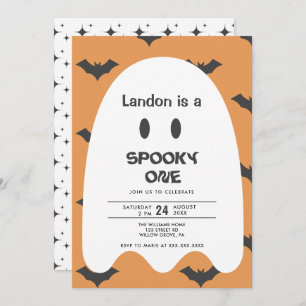 Halloween fantôme 1ER Anniversaire Invitation