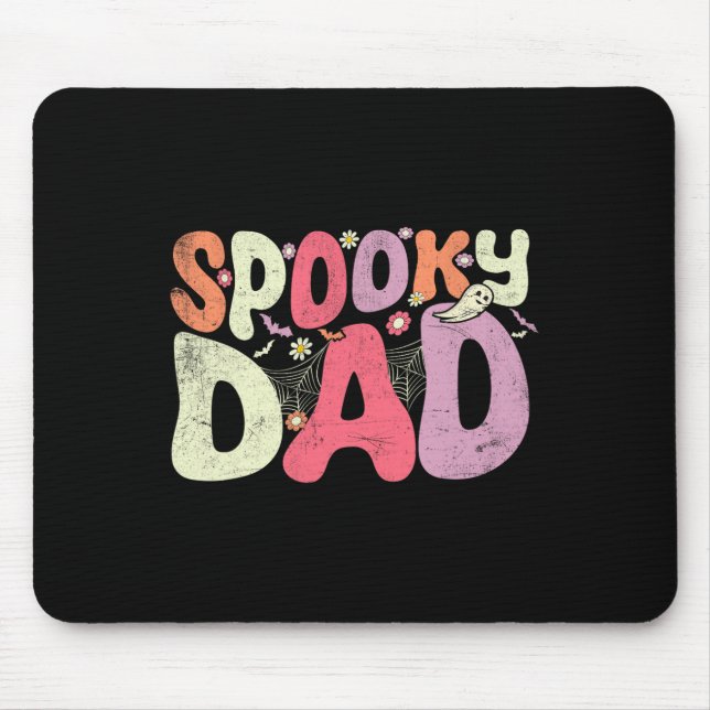 Halloween Father Family Matching Spooky Dad Hallow Mouse Pad (Front)