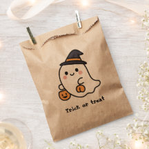 Halloween favour bag with cute ghost