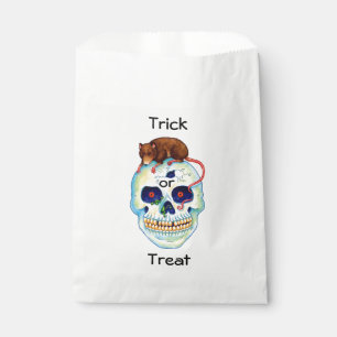 Halloween Favour Bags/Skull and Rat Bag