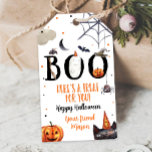 Halloween Favour Tags Boo Treat Birthday Costume<br><div class="desc">♥ A perfect addition to your Halloween Favours.</div>