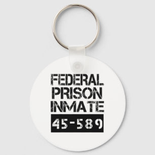Halloween Federal Prison Inmate Prisoner Costume Keychain