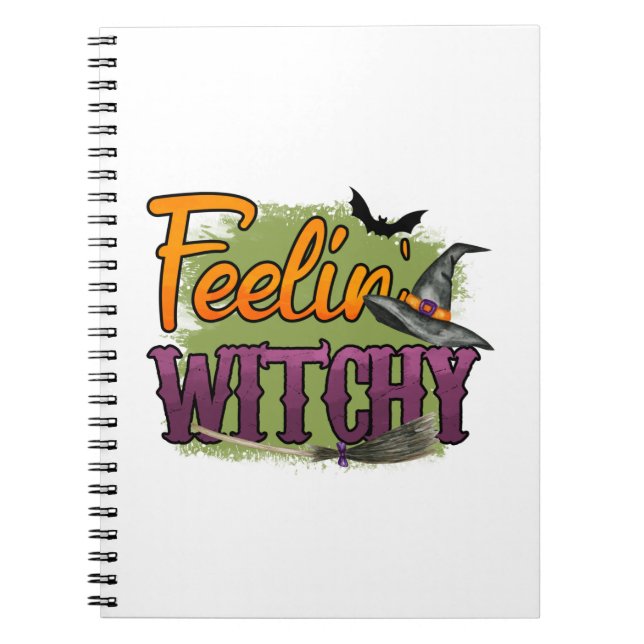 Halloween Feeling Witchy Birthday Notebook (Front)