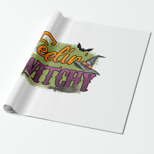 Halloween Feeling Witchy Birthday Wrapping Paper