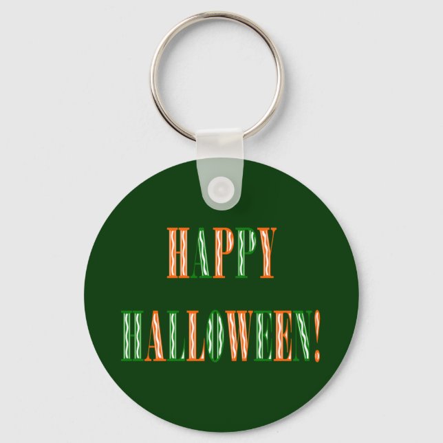 Halloween Festival Text Keychain (Front)