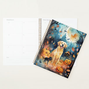 Halloween Finnish Lappund With Pumpkins Scary  Planner
