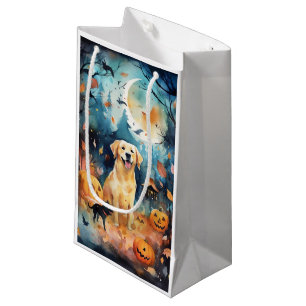 Halloween Finnish Lappund With Pumpkins Scary  Small Gift Bag