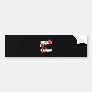 Halloween Firefighter Costume Fan Men Women Bumper Sticker