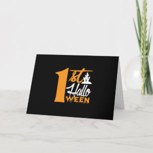 Halloween First Halloween Birthday Holiday Card
