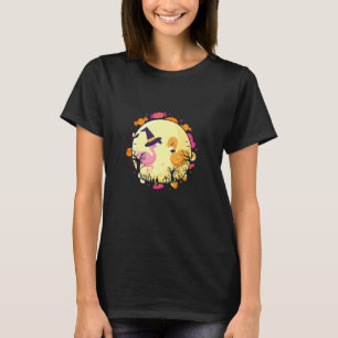 Halloween Flamingo Moon Trick Or Treat Party T-Shirt