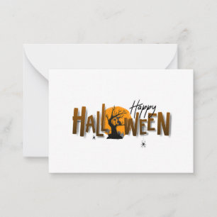 Halloween Flat Note Card