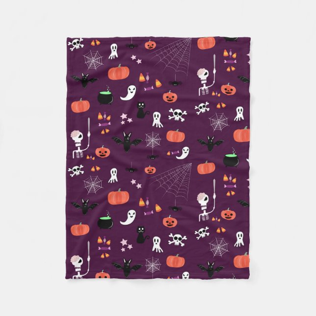 Halloween Fleece Blanket (Front)